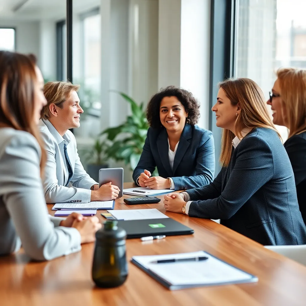 Nederlandse professional in salarisonderhandeling met leidinggevende