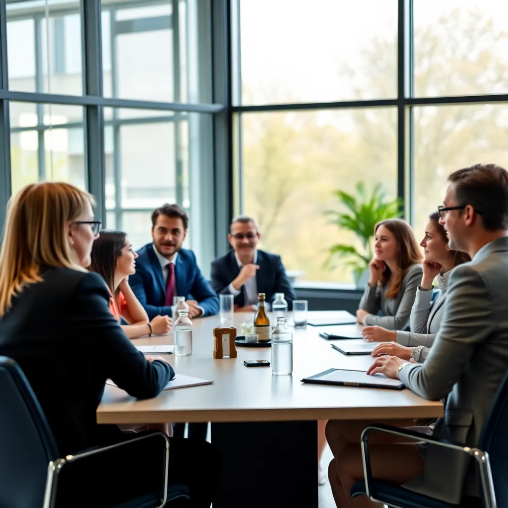 Professional werkt aan LinkedIn-profiel op laptop